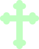 Green Baby Crossy Clip Art