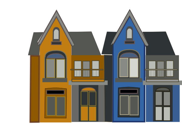 two storey house clipart - photo #40