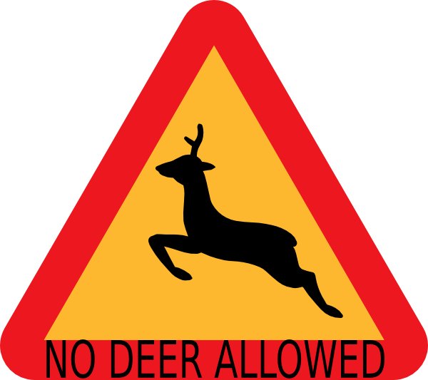 free clip art deer crossing - photo #17