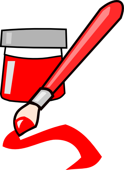clipart paint can and brush - photo #17