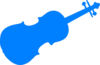Blue Violin Clip Art