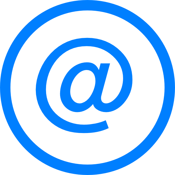 email clipart blue - photo #4