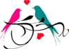 Birds On A Branch1 Clip Art