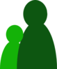 1.5 Green People Clip Art