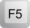 F5 Keyboard Button Clip Art