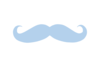 Blue Mustache Clip Art