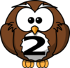 Number Owl 2 Clip Art