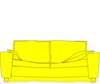 Yellow Couch Clip Art