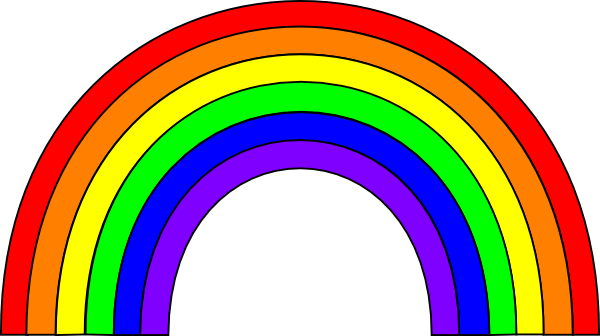 rainbow colors clipart - photo #7