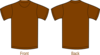 Brown Plain Shirt Clip Art