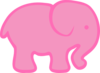 Pink Elephant Clip Art