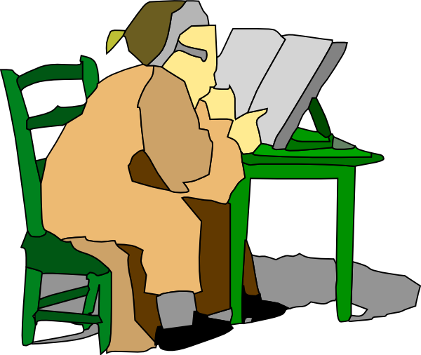 reading a book clipart - photo #50
