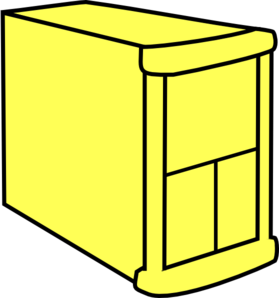 Yellow Server Clip Art