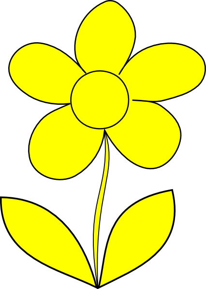 yellow flower clip art - photo #15
