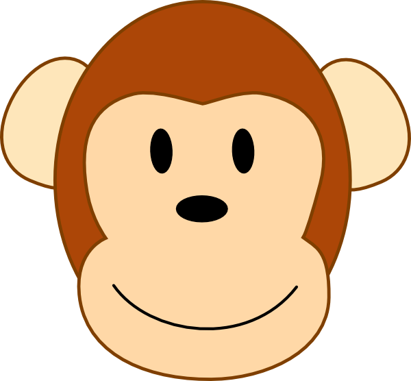 monkey head clip art - photo #9