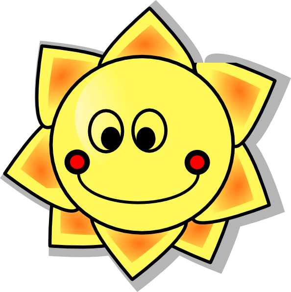 clip art happy face sun - photo #23