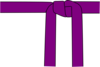 Purple Karate Belt Clip Art