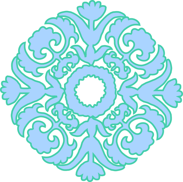 green damask clip art - photo #1