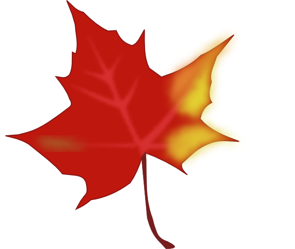 clip art red leaf - photo #47