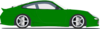 Green Sports Car Clip Art