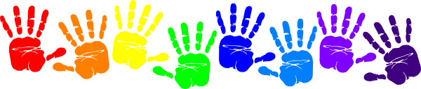 free clip art handprint border - photo #31