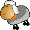 Sheep Grey Yellow Clip Art