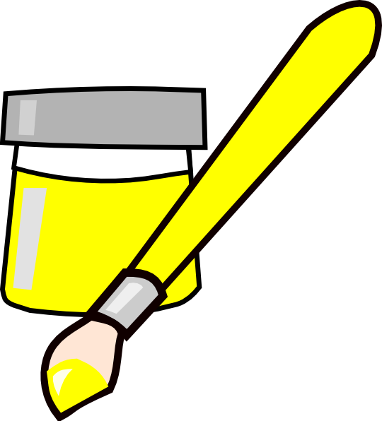 clipart yellow paint - photo #5