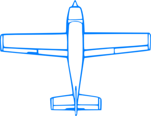 Blue Plane Clip Art
