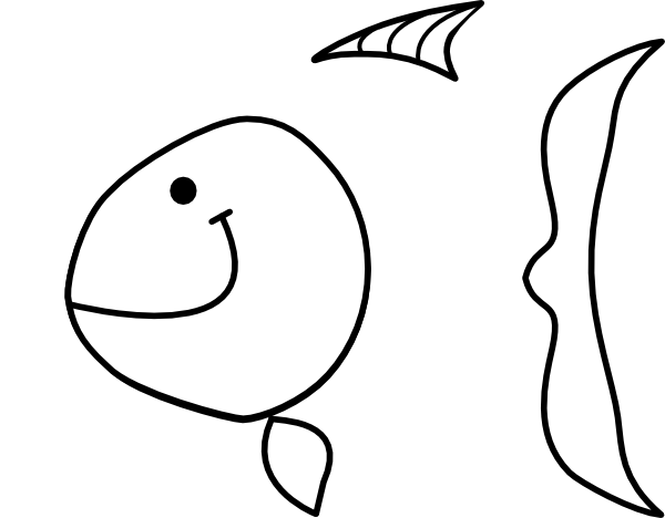 free clip art fish outline - photo #33