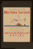 The United States Maritime Service Offers Practical Training Courses For Licensed And Unlicensed Men Of The American Merchant Marine  / Halls. Clip Art