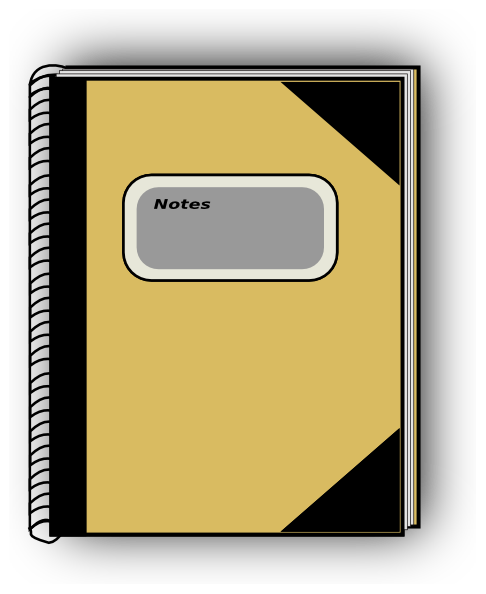 clipart of notebook - photo #29