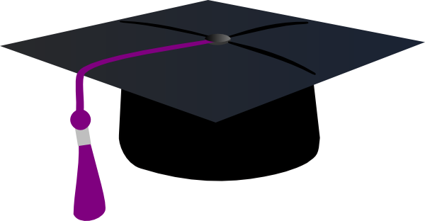 purple graduation cap clip art free - photo #8