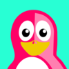 Pink Penguin Clip Art