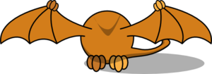 Pterodactly Lower Wings Clip Art