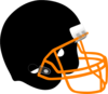 Yellow Grill Football Helmet Clip Art