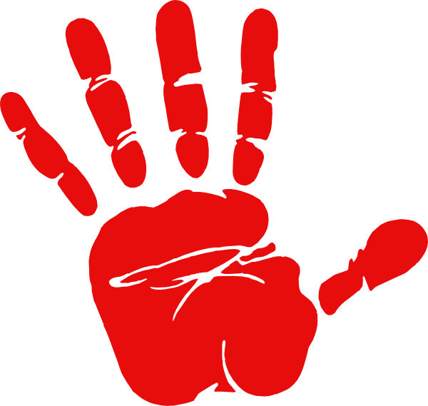 clipart bloody hand - photo #1