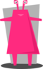 Pink Space Martian Clip Art