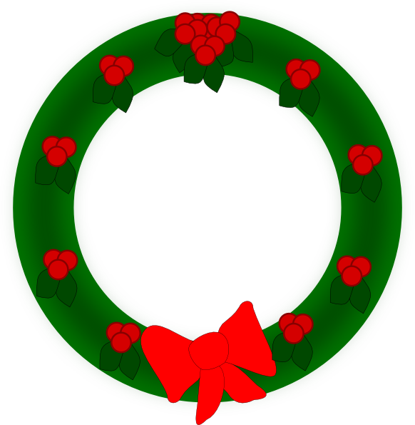 holiday clip art wreaths - photo #38