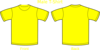 Plain T-shirts Yellow Clip Art