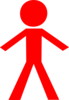 Red Blank Doll Clip Art