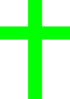 Cross Green Lime  Clip Art