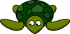 Turtle Looking Left-down Clip Art