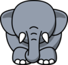 Elelephant With No Eyes Clip Art