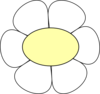 Daisy Button Clip Art