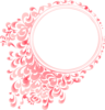 Pink Gradient Round Border Clip Art