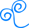 Blue Swirl Clip Art