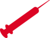 Red Syringe Clip Art