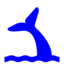 Blue Whale Tail Clip Art