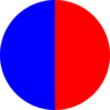 Yinyang Blue Red Clip Art