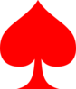 Red Spade Ace Clip Art
